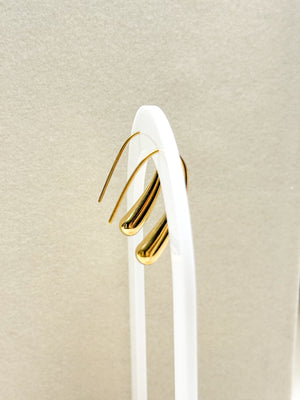 Golden Drop Hoop