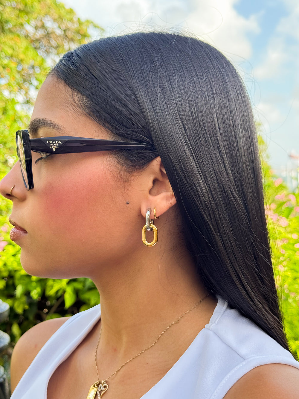 Links earrings