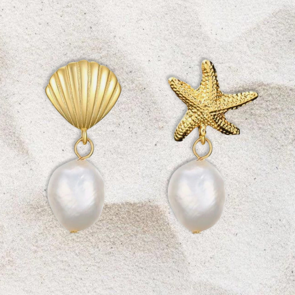 Estrella & concha earring