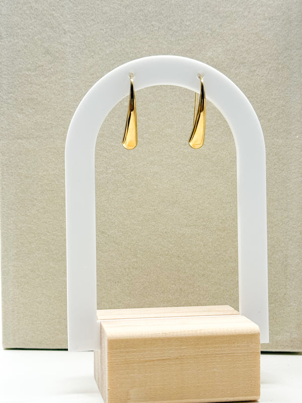 Golden Drop Hoop