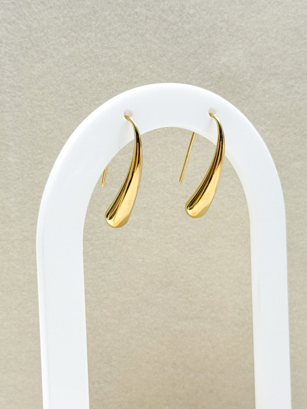 Golden Drop Hoop