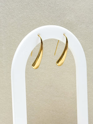 Golden Drop Hoop
